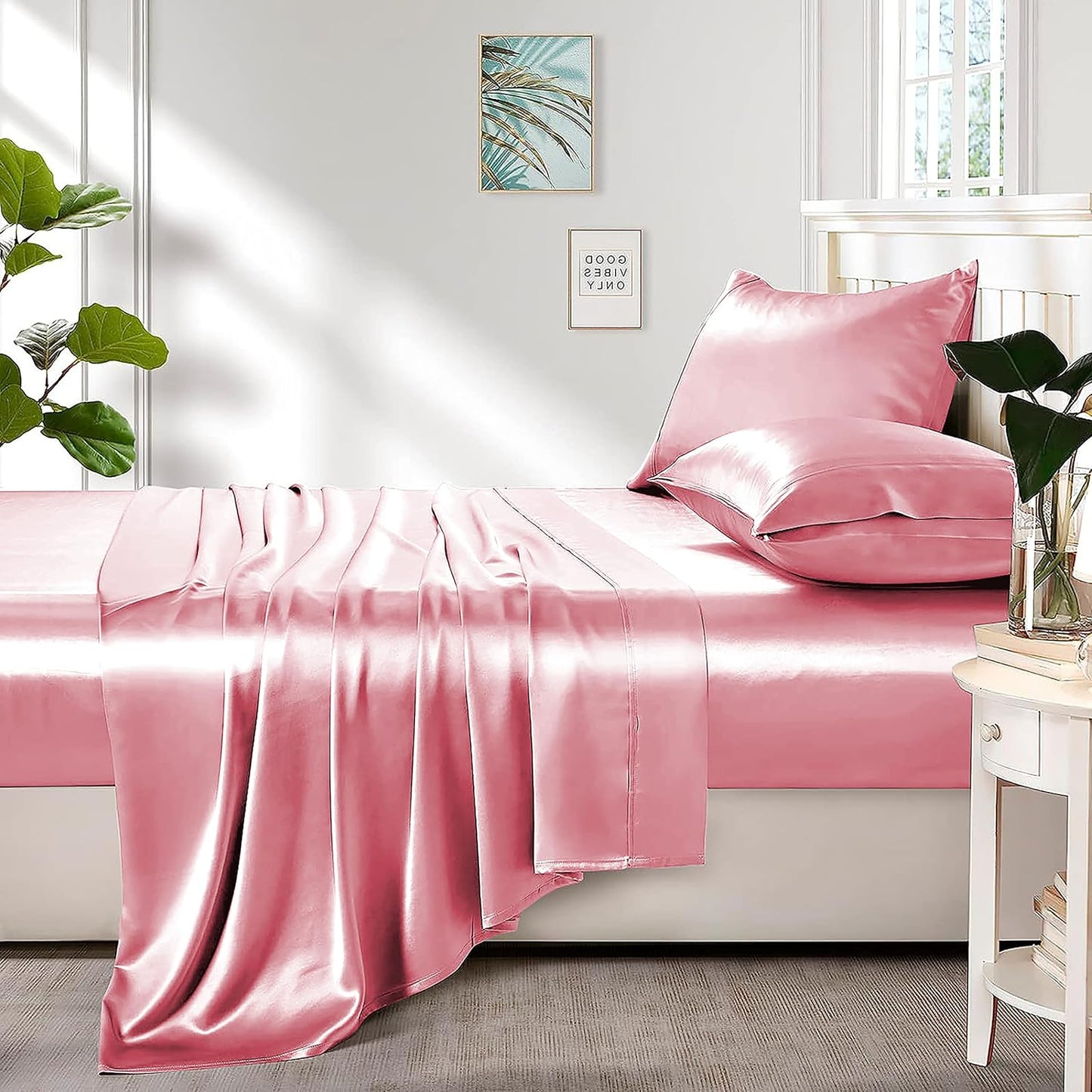 Pure Eco Silk Satin Bedsheets